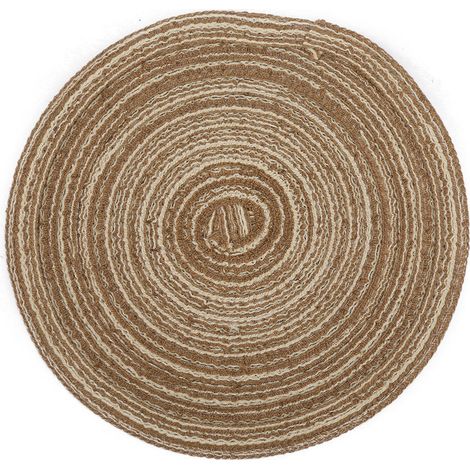 Nappe ronde en ramie style japonais - Dessous de plat isolant mignon (Café S) (1/5)