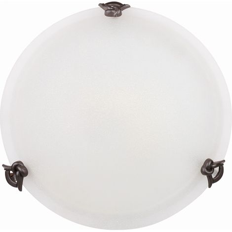 Plafoniera Candellux EVA 30cm vetro bianco patina E27 (1/2)