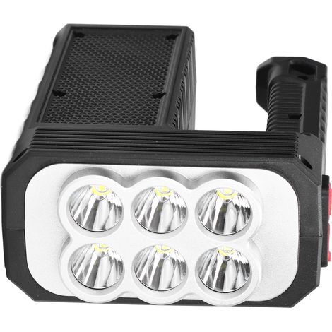 6-LED-Taschenlampe, multifunktional, USB-Ladefunktion, 4 Leuchtmodi, wasserdicht, ideal für Outdoor-Camping (1/5)