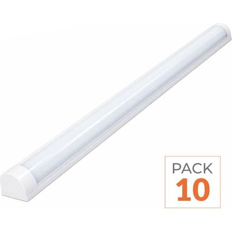 Pack de 10 - Réglette LED 120cm 36W - Blanc Froid 6000K - 8000K - SILAMP