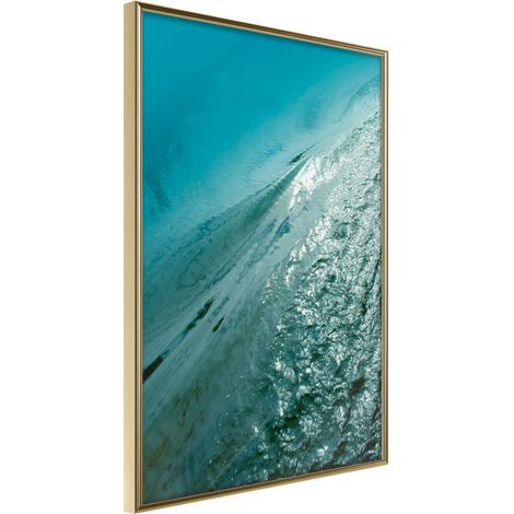 Affiche Murale Encadrée "Depth of the Ocean" 21 x 30 cm Or
