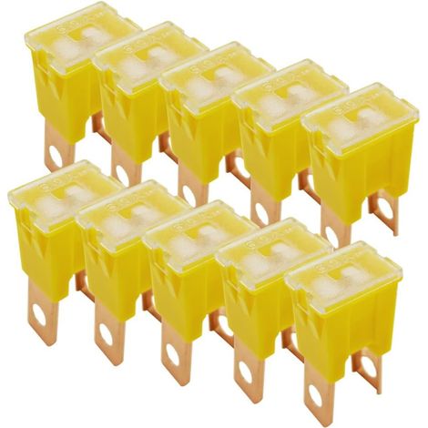 10pcs 60A Square Car Fuses Standard High Profile Box Shape Automotive Fuses for SUV Cars Trucks Boats (External Insertion Type) (1/5)