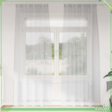 Rideau en voile - FAFEISY - 4108024 - Gris clair - Polyester - 225 x 140 cm (1/5)