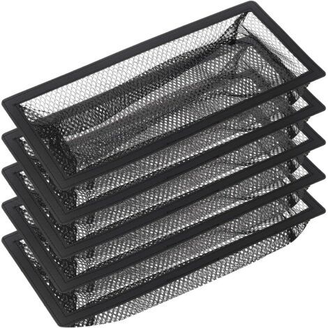 Grille de ventilation de sol, lot de 5 filtres à mailles pour grilles de ventilation de sol (10 x 25 cm) (1/4)
