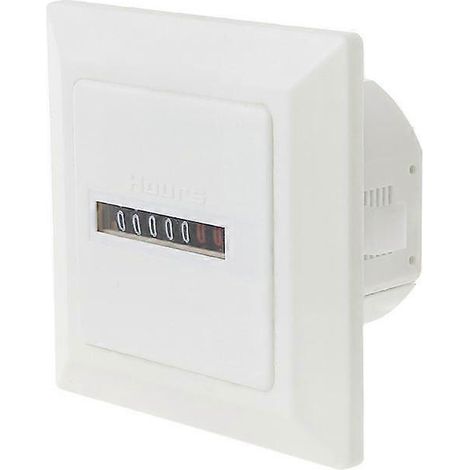 Compteur horaire Hitchener carré HM-1, affichage 0-99999,9, 0,3 W, 220-240 V CA / 50 Hz CA