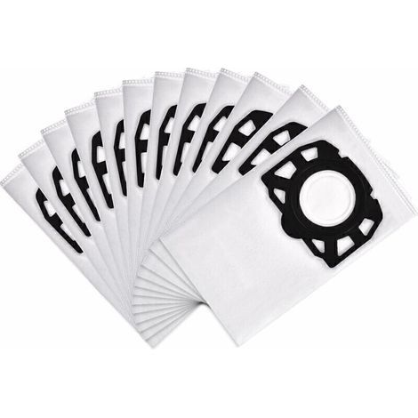 12 Staubsaugerbeutel für Kärcher WD4, WD5, WD6, MV4, MV5, MV6 (Nass & Trocken) (1/3)