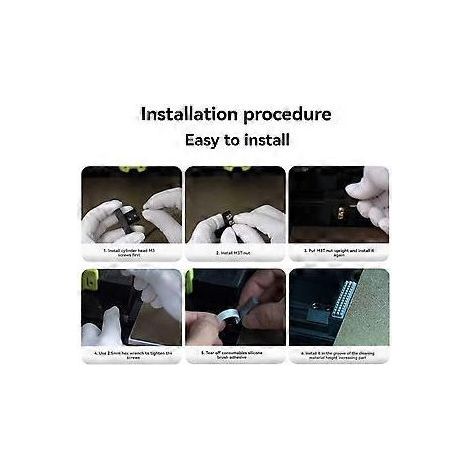 Kit de brosses de nettoyage pour buses Voron 2.4 pour imprimantes 3D - pour éliminer les résidus de filament et améliorer la qualité d'impression.