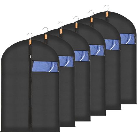 Semi Transparente – ébène Anti Poussière Anti Mite Imperméable Zip – Housses de Vêtements à Suspendr (1/5)