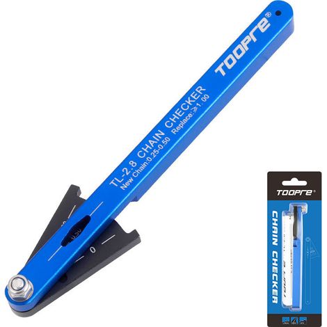 Jauge de chaîne de vélo Usure Règle de mesure d'usure de la chaîne de vélo de route Outil d'inspection extensible