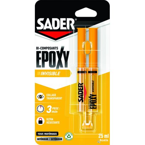 Sader Epoxy Invisible Collage Ultra-résistant Et Transparent - Sader