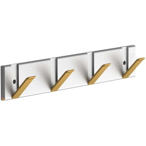 Cintre pliable, aluminium, avec 4 crochets, or/argent (1/5)