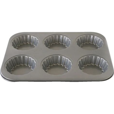 Moldes para repostería con forma de encaje floral, fabricados en acero al carbono antiadherente, multiusos, color marrón. (1/2)