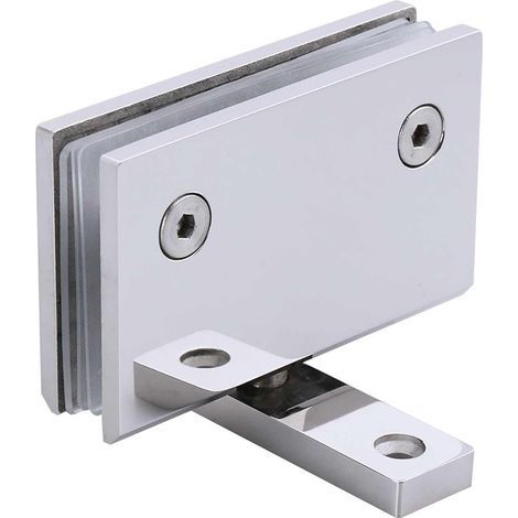 Set di 4 cerniere per porte in vetro, morsetti per bagno, cerniere girevoli, robusta cerniera girevole a 360° per porte doccia in acciaio inox 30 (1/5)