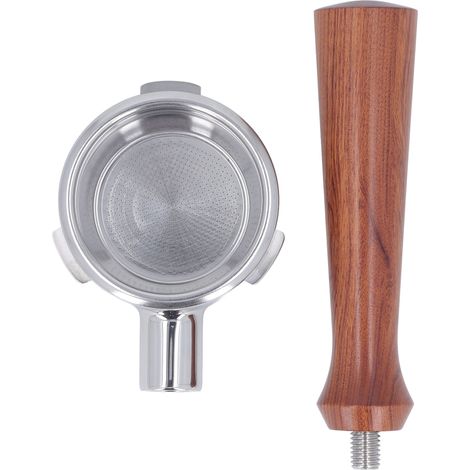 Portafilter Bottomless 58mm Poignée Bois Basket Détachable pour Barsetto