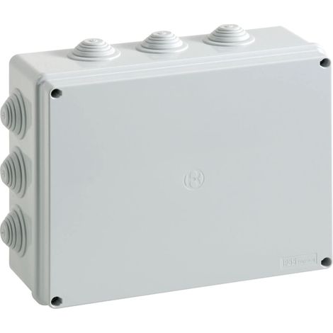 Cassetta di derivazione stagna da parete con viti metalliche grigio ip55 05 vm bocchiotti b04835 (1/2)