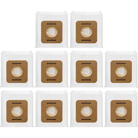 Sacs à poussière de rechange pour aspirateur dorsal 8 pintes (7,6 L) - Compatible avec les modèles VACBP1, VACBP36V et VACBPAI - Lot de 10 sacs. (1/5)