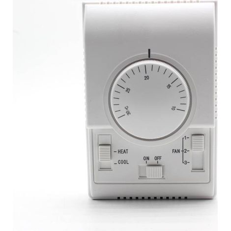 Controlador de temperatura, termostato para aire acondicionado central, interruptor de control mecánico de 2 vías 110-220V (1/5)