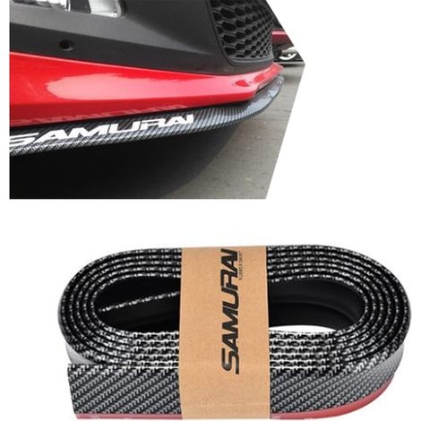 Becquet De Pare-Chocs Avant Universel, 2.5M Bande Protecteur pour Pare-Choc Avant Lèvre Spoiler Ruban Adhésif Résistance à La Corrosion, Protector Universel pour Voitures, Camion, SUV(Noir) (1/5)