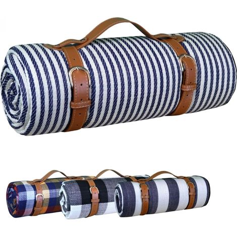 Couverture de Pique-Nique, Tapis, Nappe imperméable - 200 x 200 cm (1/5)