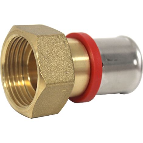 Blansol – Raccord laiton femelle à sertir 1" – Filetage plomberie 26/34 – Ø26x3,0 – Norme CSTB – Pour chantiers humides (1/3)