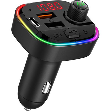 C13 Auto-MP3-Player mit Bluetooth, FM-Transmitter, Autoladegerät, Bluetooth-Freisprecheinrichtung und MP3-Funktion – Schwarz (1/3)