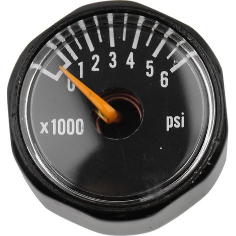 Jauge de pression miniature CO2 1/8NPT, manomètre micro précision 6000PSI, valve carbone acier inoxydable (1/5)