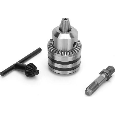 Mandrin de perceuse léger à clé 3,0-16 mm 1/2-20UNF + tige d'adaptation à queue carrée pour perceuse à percussion SDS (1/5)