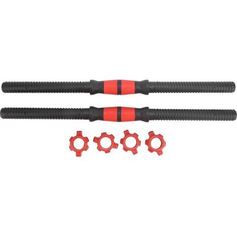 50cm barbell bars, weightlifting handles with 4 nuts, fitness equipment (1/5)