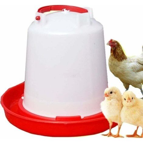 Abreuvoir Mangeoire pour Poules et Poussins, Mangeoire en Plastique ,Poussin Abreuvoir Poulet avec à Suspendre Feeder Amovible Poulailler Grande Contenance 1.5L (1/5)