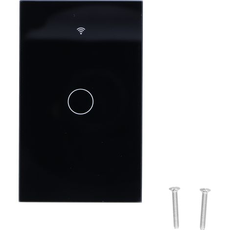 Tuya Zigbee Sprachsteuerungsschalter, kompatibel mit Alexa und Google Home, 100–240 V, Schwarz (1/5)