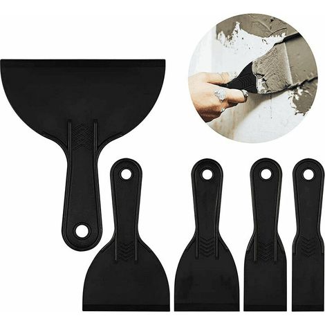 Couteau à mastic, spatule en plastique, grattoir à peinture pour décalcomanies,papier peint, chariot à pâtisserie (1/5)