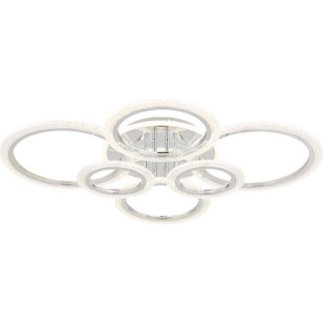 Deckenleuchte Wohnzimmerlampe Deckenlampe Kristalle Schlafzimmerlampe LED L 78cm