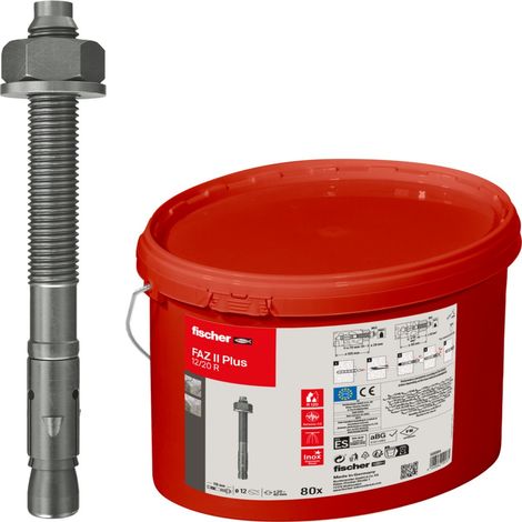 fischer Bolzenanker FAZ II Plus 12/20 R Eimer (1/5)