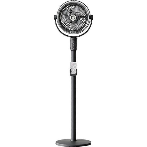 Ventilateur sur pied pour chambre à coucher humidificateur et circulateur d'air 4 vitesses hauteur réglable télécommande incluse - Noir (1/5)