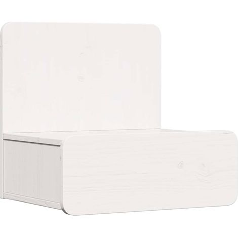 Maison Exclusive - Comodino Bianco 44 x 32,5 x 40 cm Legno di pino massello