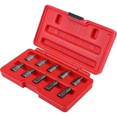 Extracteur, jeu d'extracteurs de vis de 10 pièces de 3,2 à 10,3 mm pour enlever les goujons endommagés rouillés, extracteur de vis endommagé (1/5)