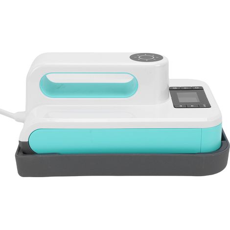 Presse à chaud portable, petite machine de transfert thermique pour t-shirts, sacs à main, coussins. Temps et température réglables. Prise UE. (1/5)