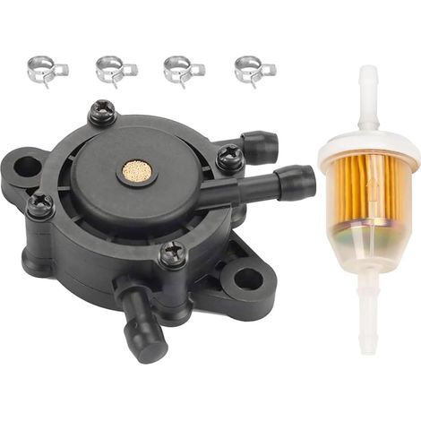 Pompe à Carburant avec Colliers de Filtre à Carburant pour Kohler 17 HP-25 HP pour John Deere LA110 LA145 LA105 LA120 LA125 LA130 LA140 LA150 LA175 Petit Moteur Tondeuse à Gazon Tracteur (1/4)