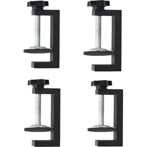 Serre-joints en G pour le travail du bois, serre-joints à vis réglables pour le bois, ensemble de mini serre-joints en C robustes pour le travail du bois, serre-joint de bureau universel avec mâchoire (1/4)