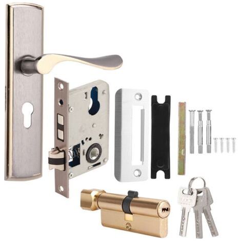 Durable aluminum door lock for home security, interior bedroom, living room