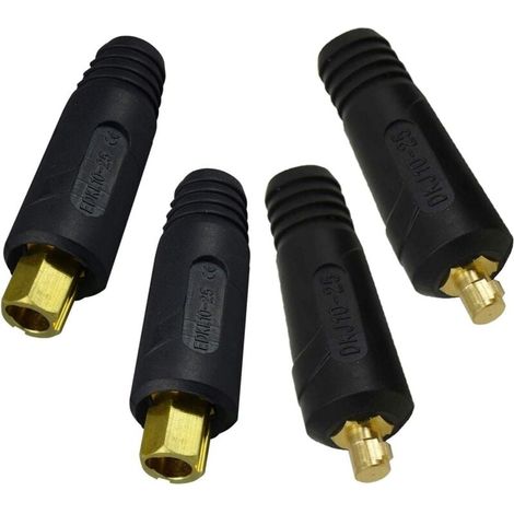 connecteur de panneau de câble de soudage fiche WP-17/18/26 200amp raccord rapide Dinse 4 pièces