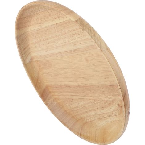 Plateau Bois Rond pour Thé, Sushi, Fruits - Plateau de Service 18cm pour Maison Restaurant (1/5)