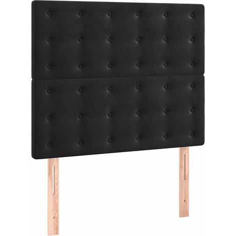 Maison Exclusive - Cabecero Terciopelo Negro 100x5x118/128 cm (1/5)