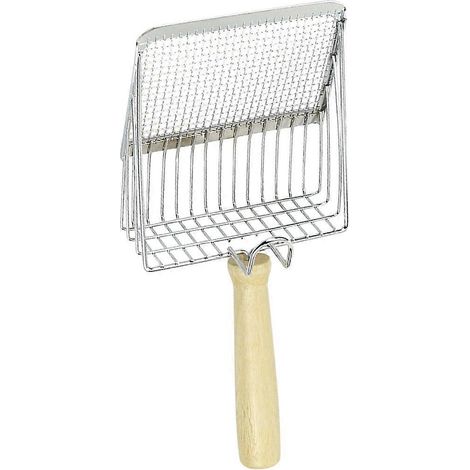 Outil de nettoyage de litière antirouille pour chats, filtre à déchets (1/4)