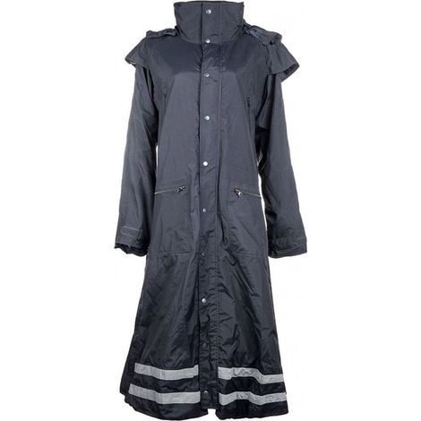 XXL, Blu Navy 6900: Impermeabile da equitazione per donna con fasce catarifrangenti modello Seattle