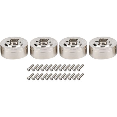 Moyeu de roue en acier inoxydable et contrepoids pour voiture RC Traxxas Trx4/SCX10 1/10, épaisseur 15mm, poids 82g (1/5)