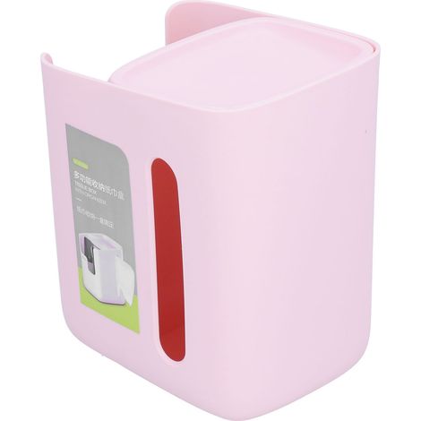 Boîte de rangement multifonctionnelle pour mouchoirs, boîte de rangement de bureau, boîte à tire-lait rose pour bureau, chambre à coucher