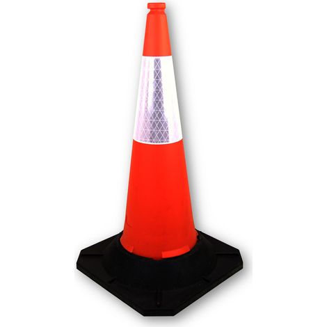 Cône de chantier, Orange, Hauteur de 100 cm ( Prix pour 1 )