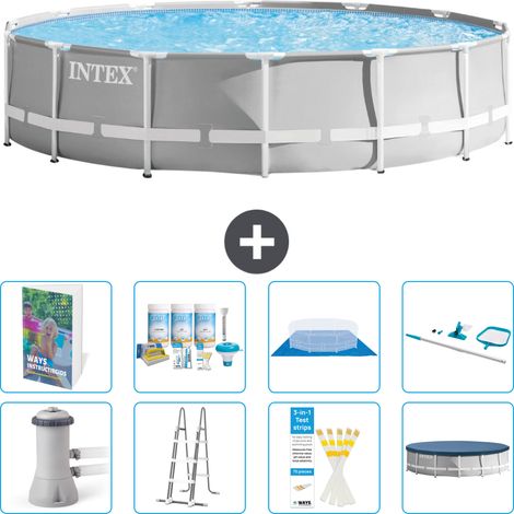 Prism Frame Pool Rund - 427x107 cm - 9-teilig S615