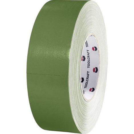 Ruban adhésif tissé militaire 80DT TOOLCRAFT 80DT vert olive (L x l) 50 m x 50 mm caoutchouc 1 pc(s) (1/2)